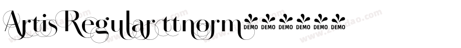 Artis Regular ttnorm字体转换